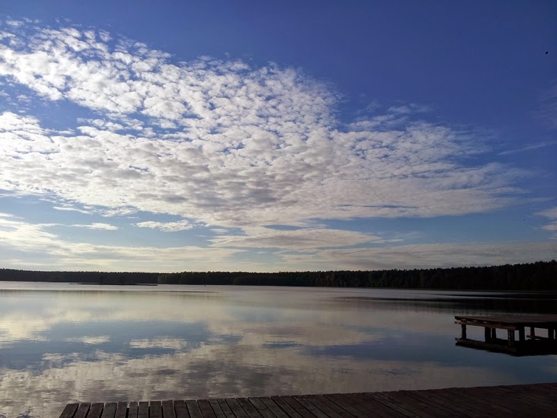 Mazury z dzieckiem. Kąpielisko Mały Wiartel.