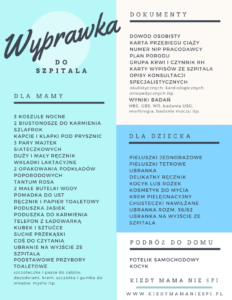 wyprawka do szpitala
