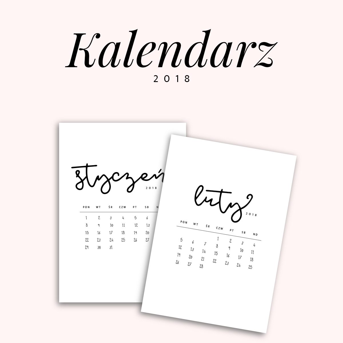darmowy kalendarz 2018